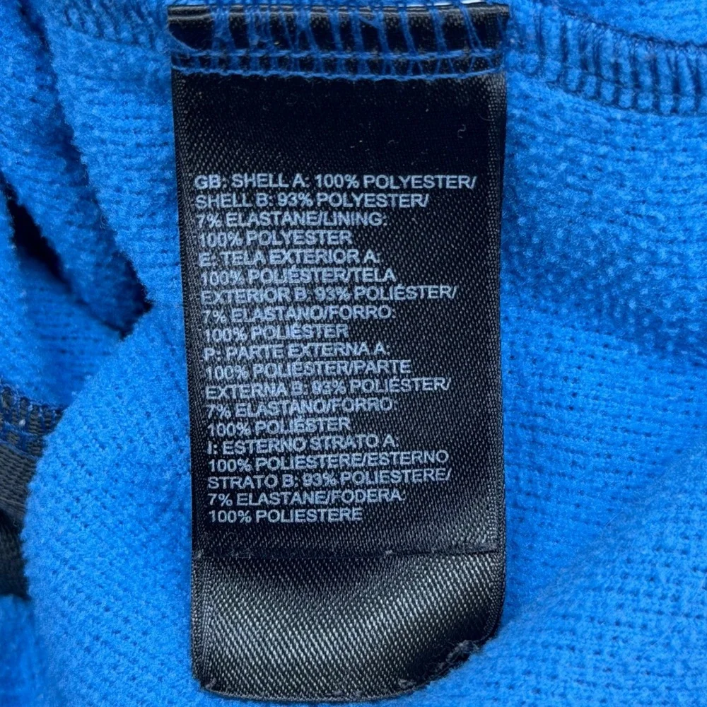 The North Face Canyon Flats Fleece Hoodie Jacket Men's MD Blue NF0A3LHH Full Zip
